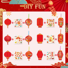 HOWAF colored rope for hanging lanterns enhances festive Lunar New Year decor