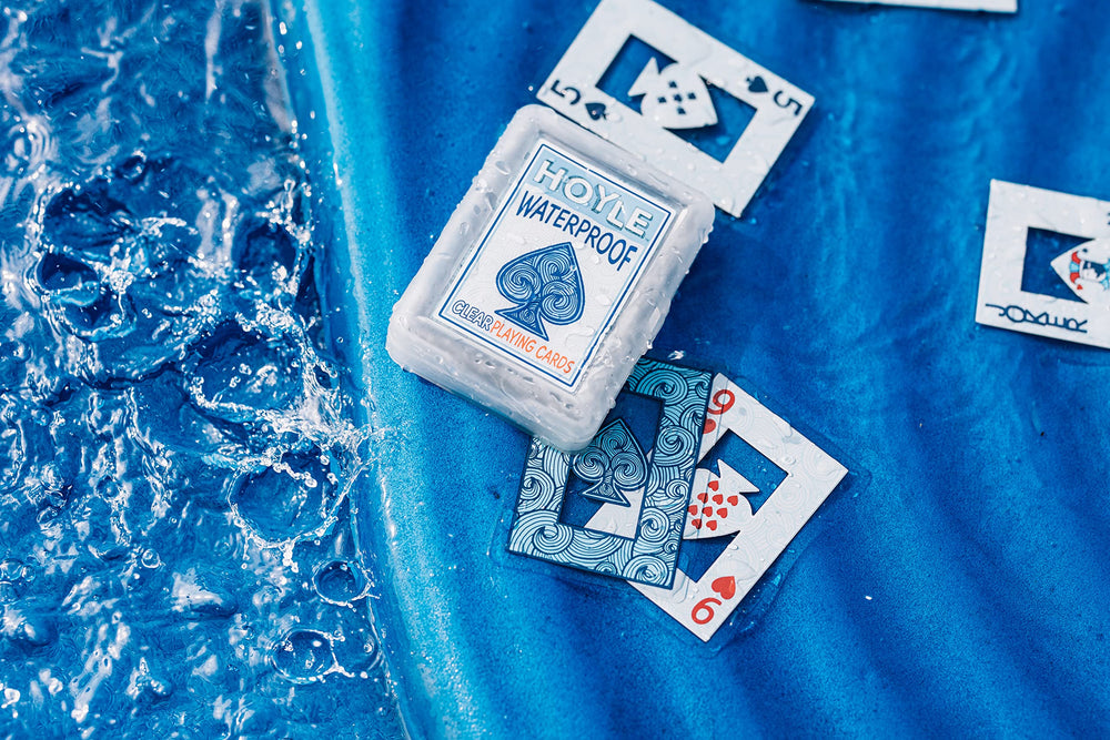 Hoyle travel-friendly deck fits in bags for trips.