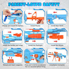 Hozor TriFireX blue and orange finish ideal for outdoor play