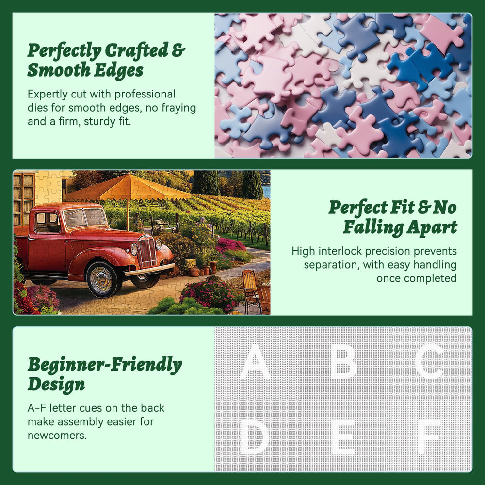 HQXXJW premium recycled cardboard puzzle for a sturdy 500pc set
