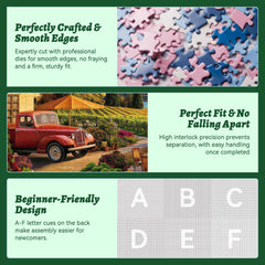 HQXXJW premium recycled cardboard puzzle for a sturdy 500pc set