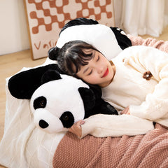 Hronsa panda face detail with friendly expression for kids.