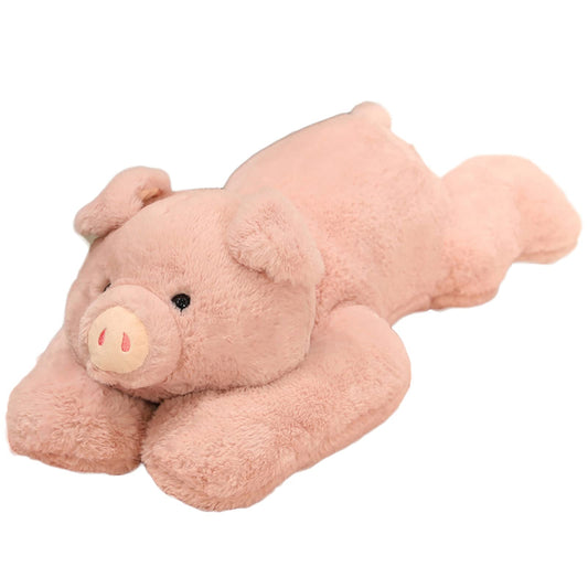 Hronsa weighted pig plush close-up showcasing ultra-soft fabric for cozy hugs
