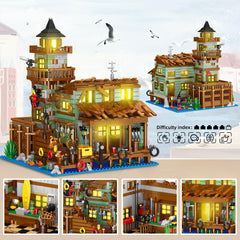 HSANHE Fishing Village Store House exterior architecture invites hands-on learning through building exploration.