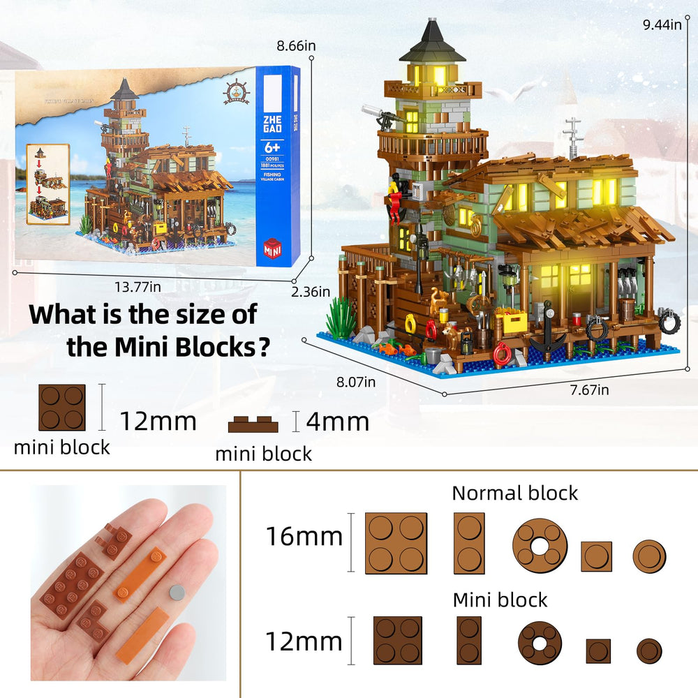 HSANHE Fishing Village Store House interior detail showcases accessible rooms for imaginative play.
