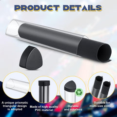 Hsei prism playmat tube cap close-up highlights secure, dust-proof closures