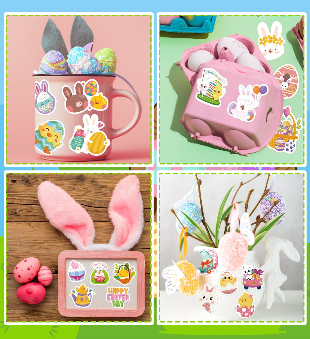 HSHFAMIIY Easter stickers variety pack offers versatile decorating options