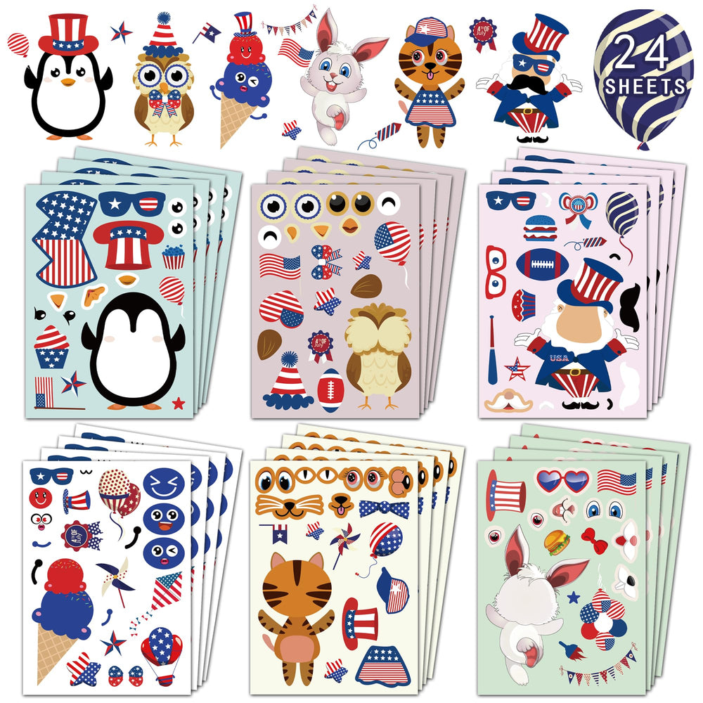 HSHFAMIIY fourth of july stickers wall decor for a vibrant Independence Day setup