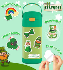 HSHFAMIIY Rainbow and hat stickers add color to crafts and party favors.