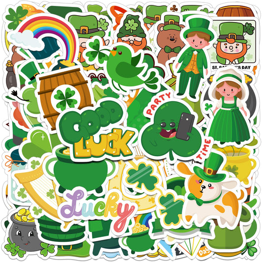 HSHFAMIIY St Patrick's Day stickers for kids pack ideal for crafts and classroom rewards.