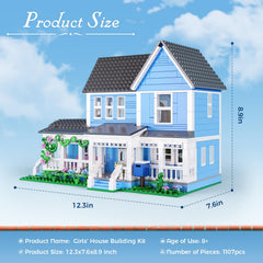 HTOWPMLS Gilmore House block set finished display size for shelf decor
