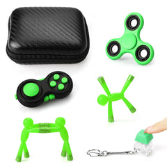 HTSHO fidget spinner green for portable focus and calm on the go