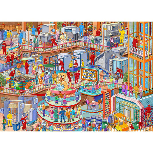 HUADADA 1000-piece puzzle interlock base for precise, satisfying assembly.