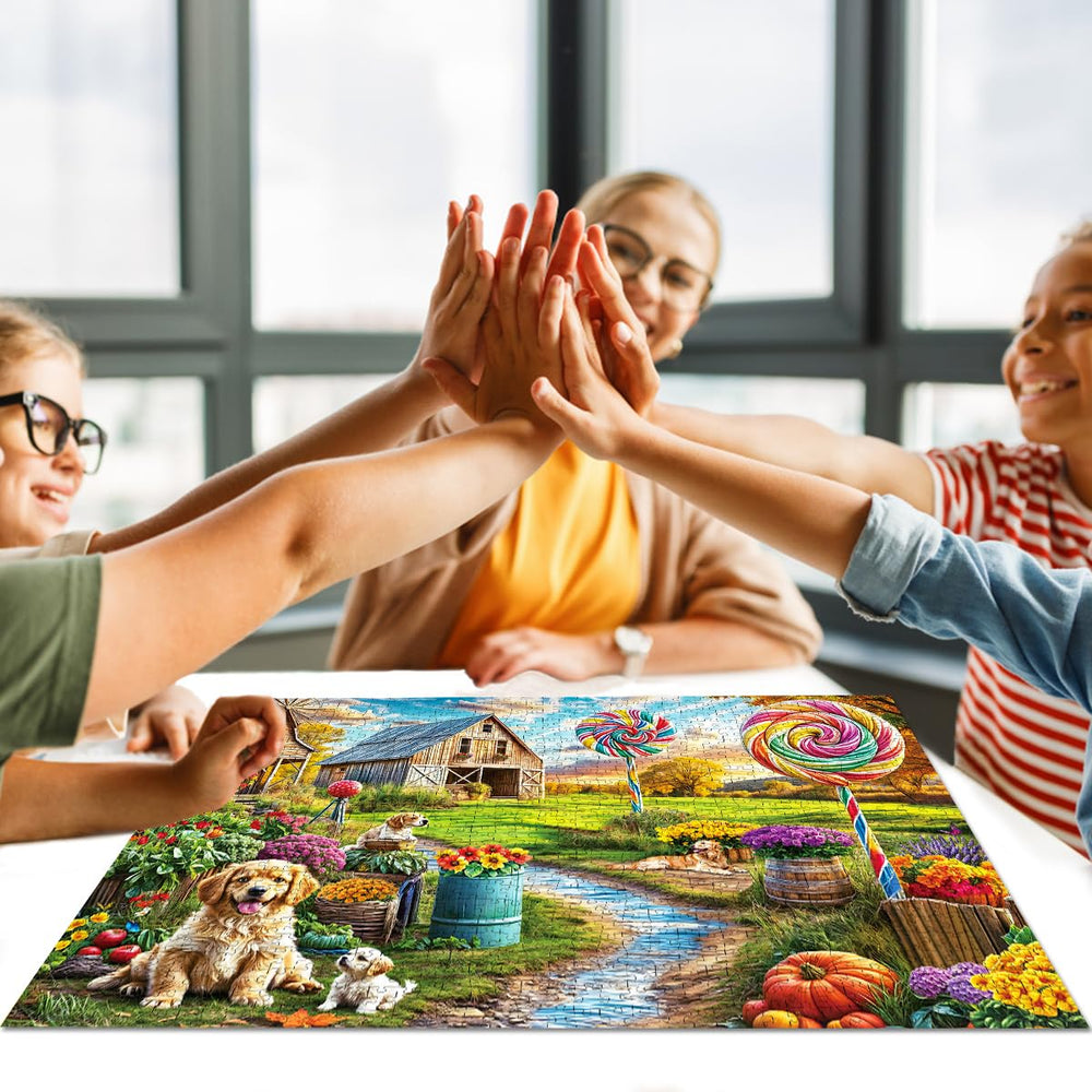 HUADADA 1000 piece puzzle makes a thoughtful gift for adults and puzzle lovers