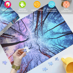 HUADADA adult puzzle box and poster aid efficient, guided assembly.