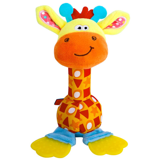 HUADADA Baby Soft Rattle close-up showing plush texture for soothing play