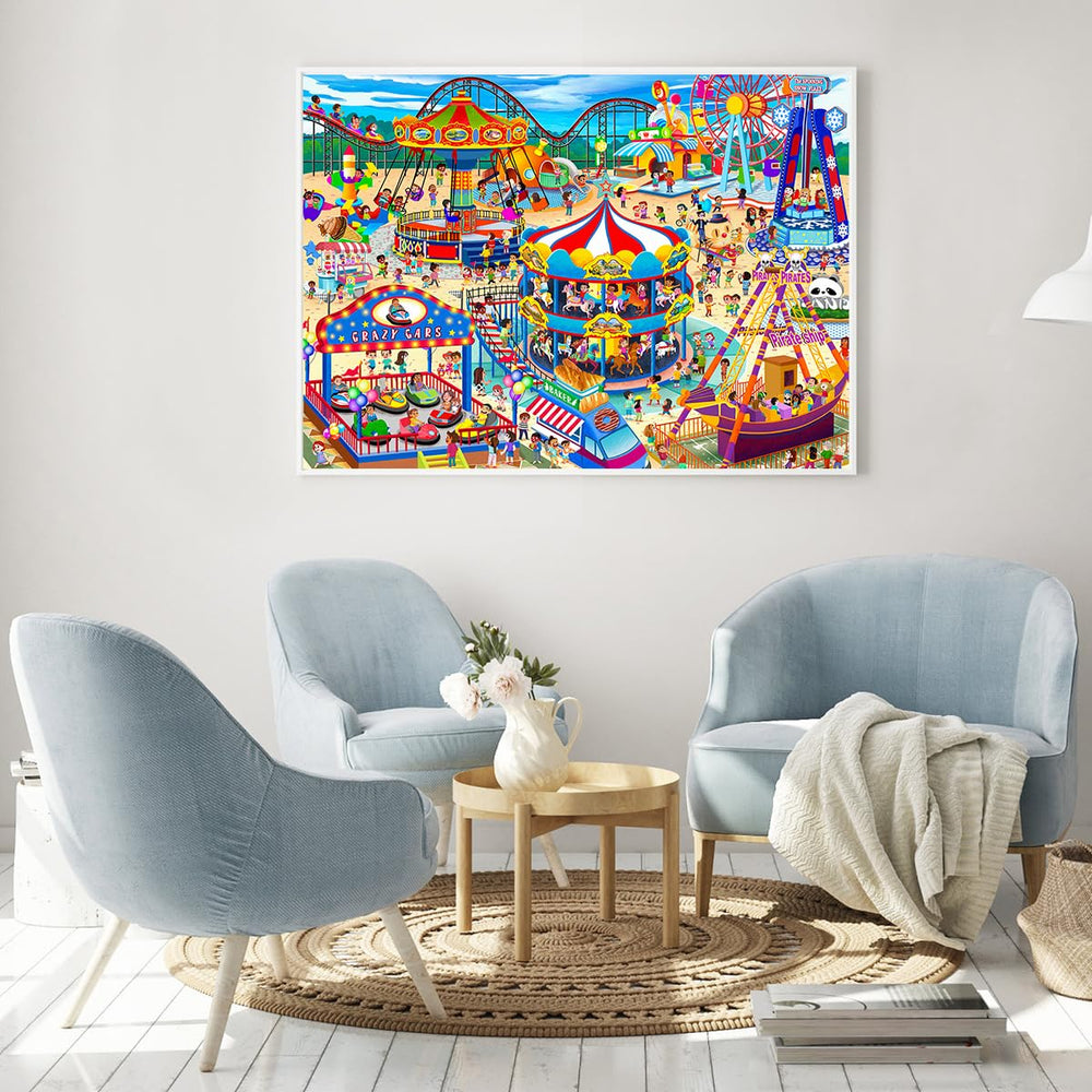 HUADADA dust-free rounded edges ensure safer handling for family puzzle time