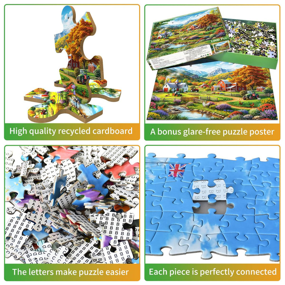 HUADADA eco-friendly puzzle material supports durable, non-toxic play sessions.