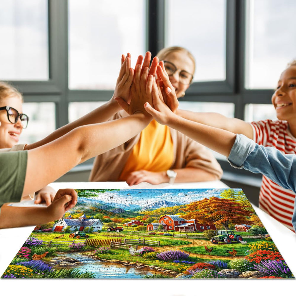 HUADADA family-bonding puzzle time encourages cooperation and shared enjoyment.