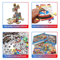 HUADADA poster included 70x50cm displays a vibrant reference image for guidance