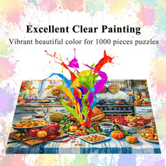 HUADADA puzzle finishes to a poster-size image suitable for wall display