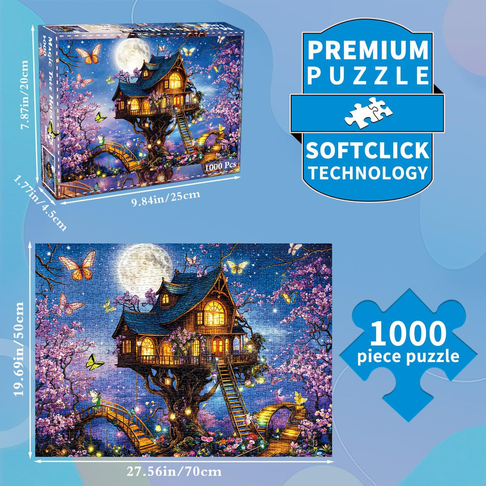 HUADADA puzzle colors vivid detail ideal for display and framing.