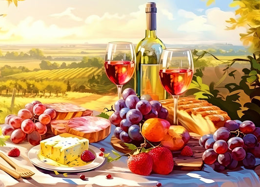 HUADADA 1000-piece puzzle with picnic poster interlock for engaging family bonding.