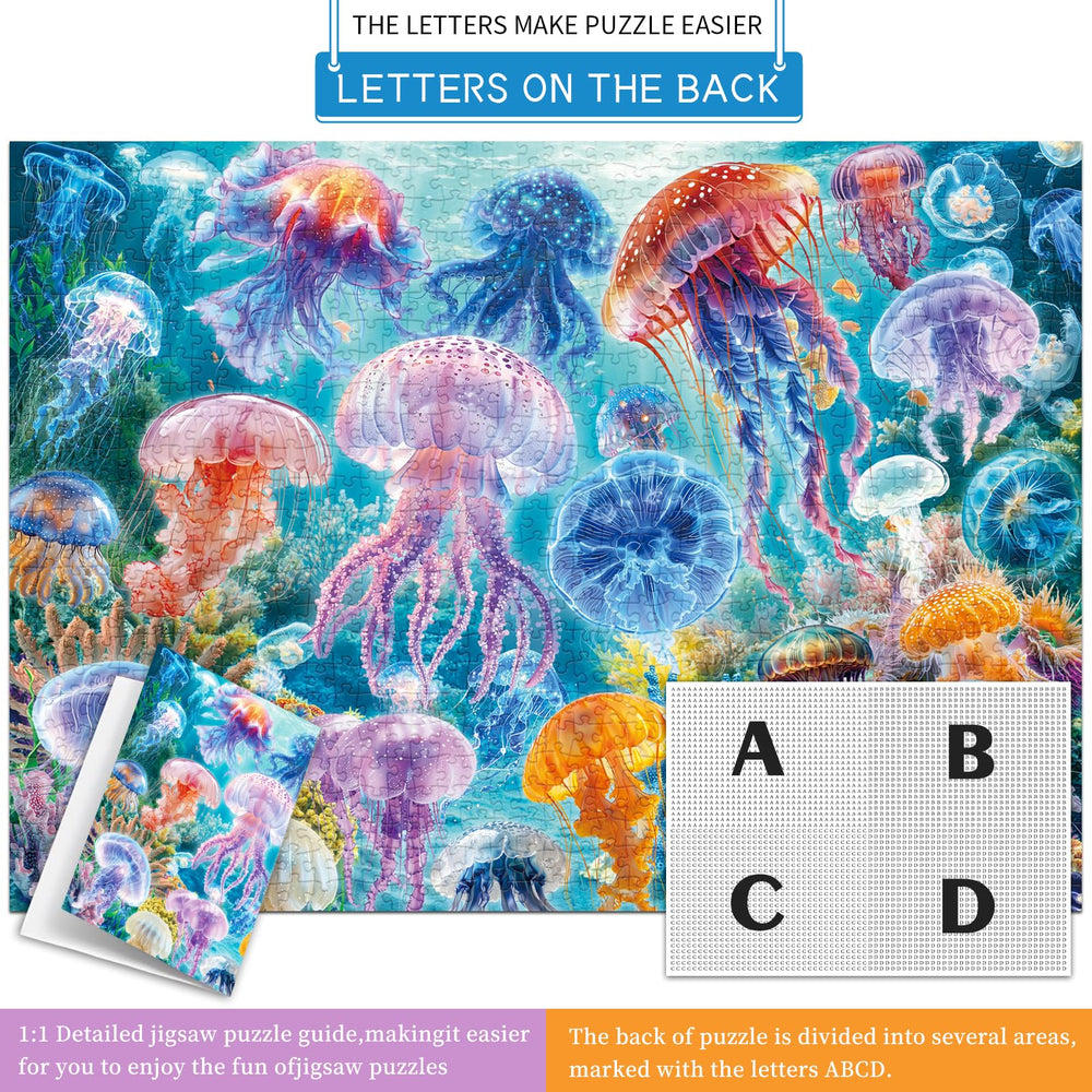 HUADADA 1000-piece puzzle with smooth cuts for precise fits and clean seams