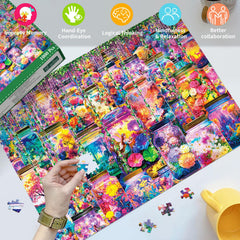 Ambient view of the glass jar scene from HUADADA puzzle