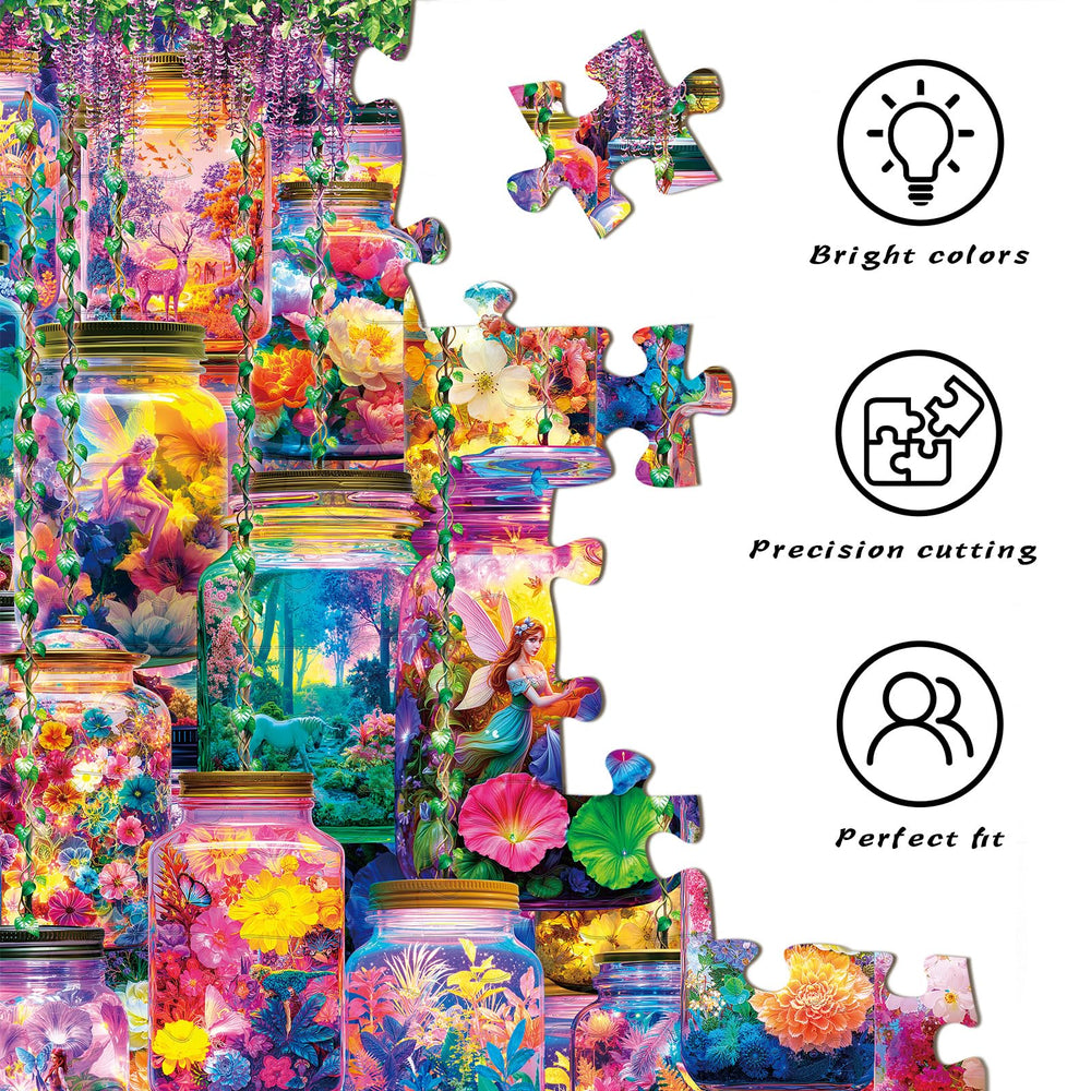 HUADADA 1000-piece packaging box shown with puzzle set