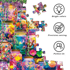 HUADADA 1000-piece packaging box shown with puzzle set