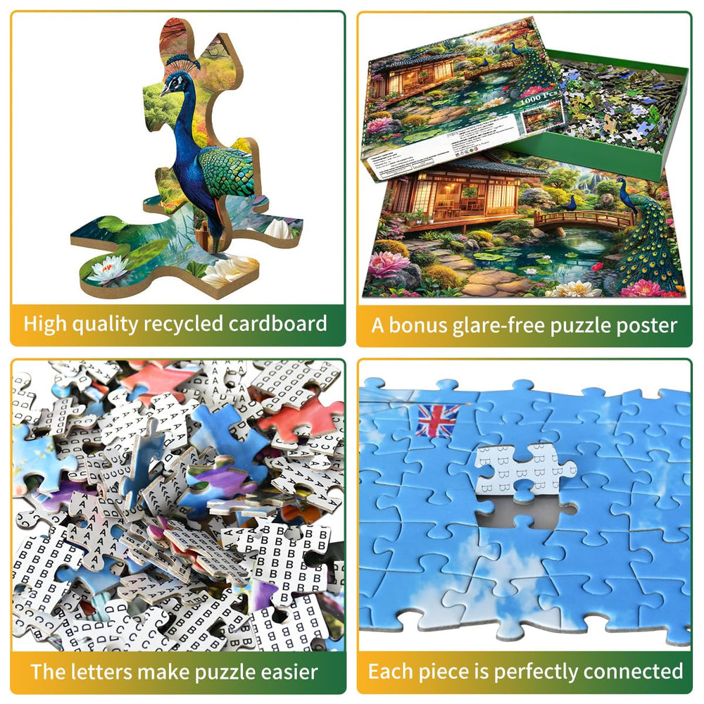 HUADADA recycled-materials puzzle cover highlighting eco-friendly craftsmanship