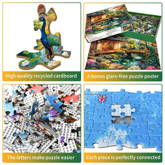 HUADADA recycled-materials puzzle cover highlighting eco-friendly craftsmanship