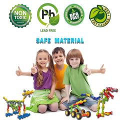Huaker Stem Building Toys dinosaurs model strengthens fine motor planning.