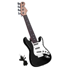 Huang Cheng Toys 16-inch mini guitar toy front view showing beginner-friendly design and strap.