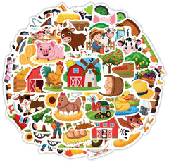 HUBACHTEM farm cow stickers, perfect for notebooks and water bottles.