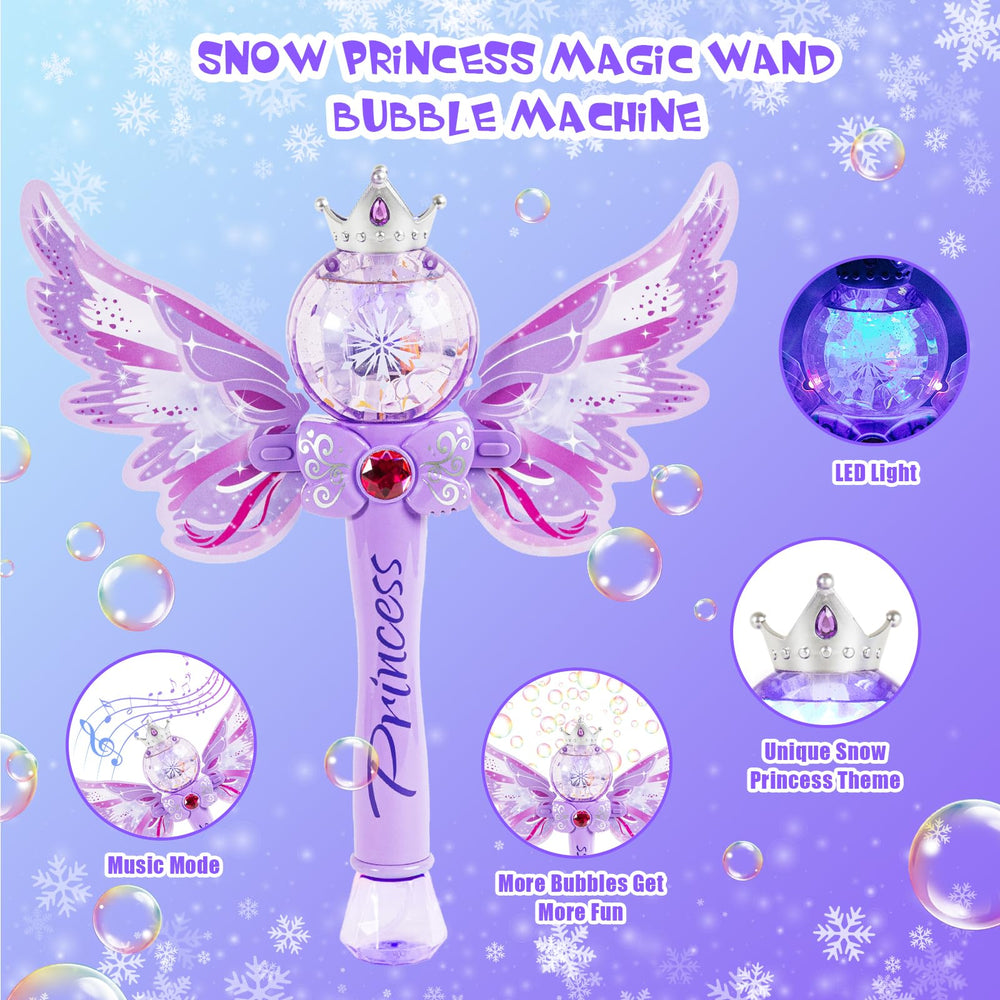 Hugeway Princess Bubble Wands durable ABS construction for long-lasting fun.
