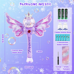 Hugeway Princess Bubble Wands perfect gift for birthdays and parties.
