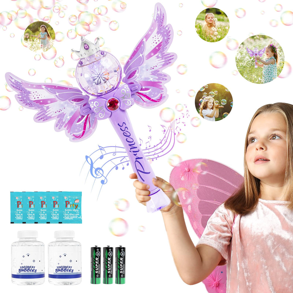 Hugeway Princess Bubble Wands wand design for dreamy fairy-tale play outdoors.