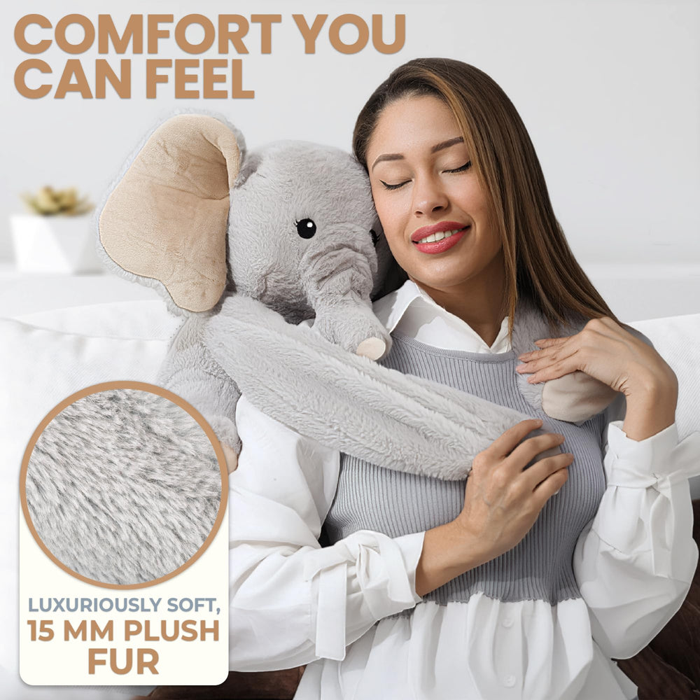 Hathi weighted plush with a balanced 4.5 lb feel for grounding cuddles.