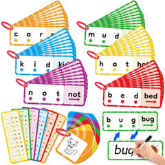 HugHush cvc word games with 60 picture cards engage kids in early reading practice.