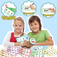 HugHush pre-punched rings organize the cards for mess-free storage and travel.