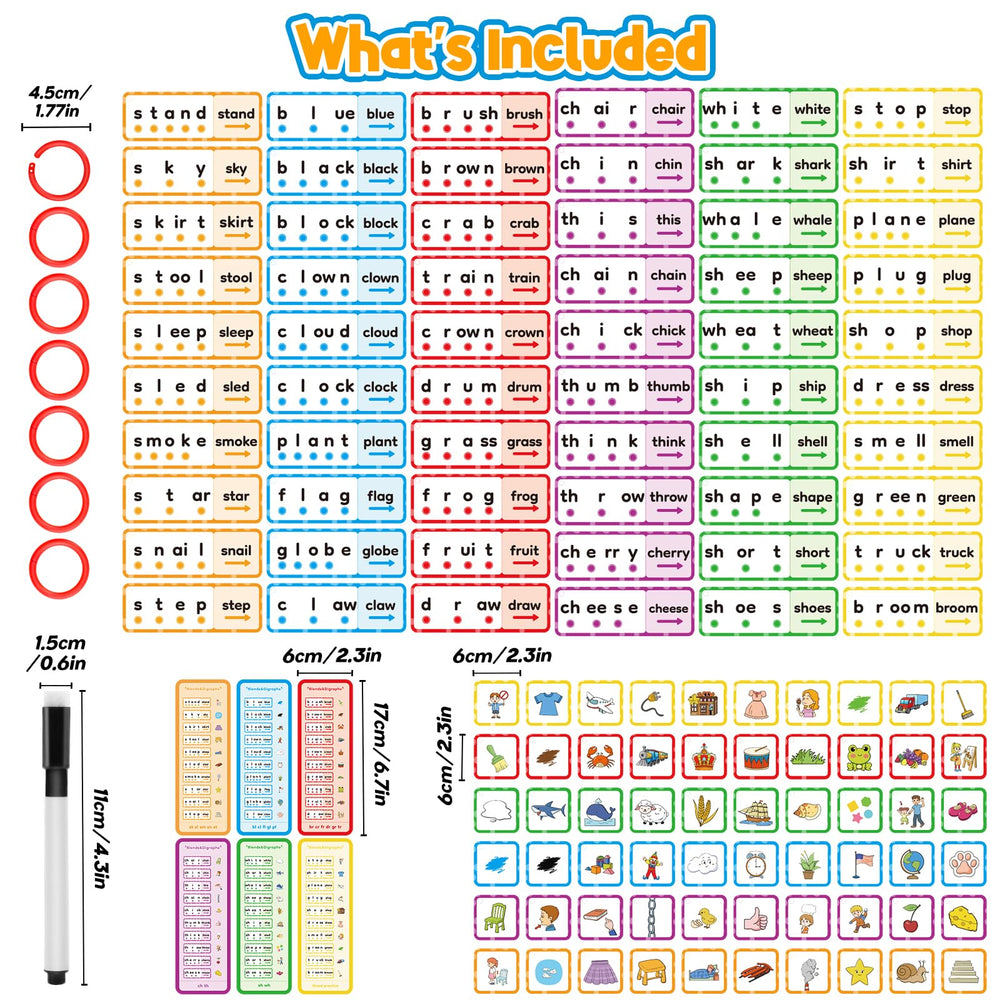 HugHush dry-erase flash cards enable reusable spelling practice.