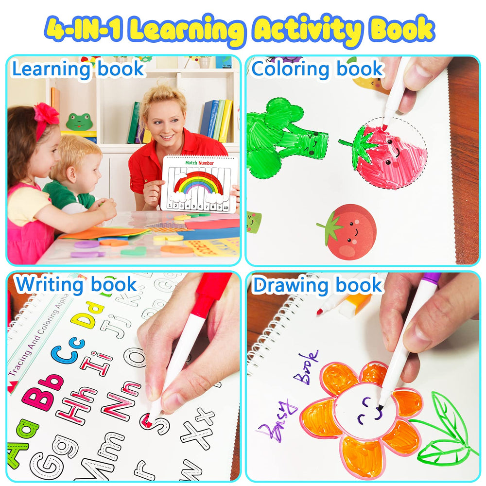 Huijing Busy Book Velcro attachments enable hands-on problem-solving activities.