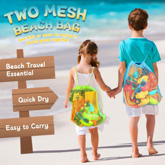 HUITEM collapsible beach buckets for easy storage and large sandcastles