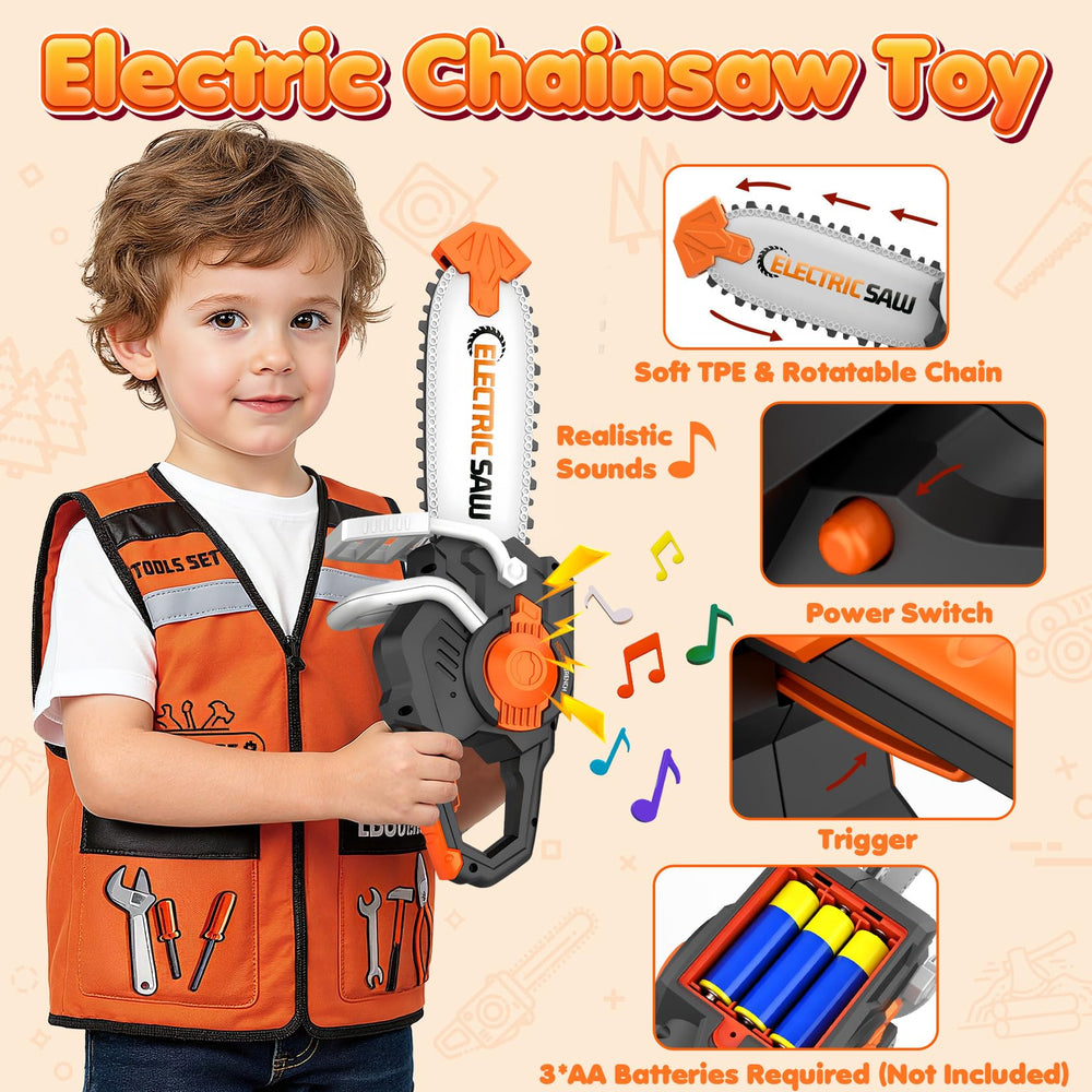 HUITEM Safety vest enhances kid's construction-themed role-play