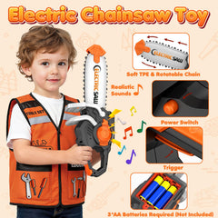 HUITEM Safety vest enhances kid's construction-themed role-play