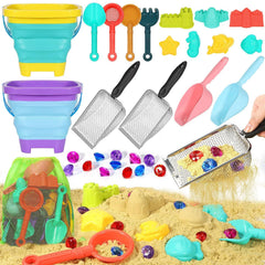 HUITEM Mesh bag keeps toys organized and dries fast.