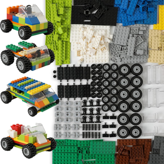 HUIZDQ 450pcs wheels and axles set: wheels for smooth vehicle builds