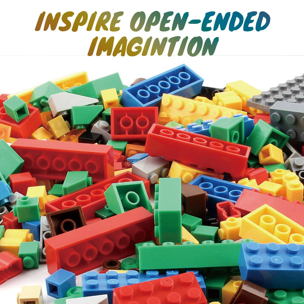 HUIZDQ classic bricks with stackable baseplates highlight creative gravity-defying builds